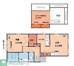 ラドスール 1SLDKの間取図画像