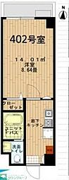 ペアパレス新高円寺 1Kの間取図画像