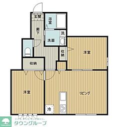 西東京市ひばりが丘北3丁目計画 2LDKの間取図画像