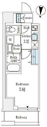 ラティエラ練馬 1Kの間取図画像