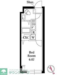 ヴィスタ阿佐ヶ谷S 1Kの間取図画像