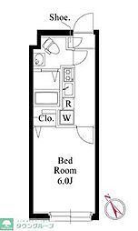 ヴィスタ阿佐ヶ谷S 1Kの間取図画像