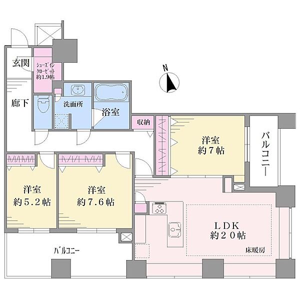間取りを拡大表示