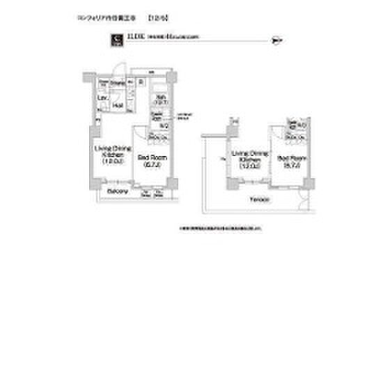 コンフォリア市谷薬王寺 302｜東京都新宿区市谷薬王寺町(賃貸マンション1LDK・3階・44.91㎡)の写真 その2