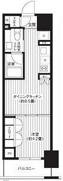 レジディア新御徒町 1102｜東京都台東区元浅草１丁目(賃貸マンション1DK・11階・30.24㎡)の写真 その2