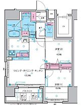 ジェノヴィア浅草IIスカイガーデン 506 ｜ 東京都台東区千束３丁目27-12（賃貸マンション2LDK・5階・53.35㎡） その2