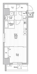 アーバンパーク三ノ輪II 6階1LDKの間取り
