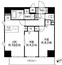 ＳＡＩＯＮ町屋 10階2LDKの間取り