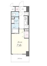 カサ・フェリーチェ 302 3階1Kの間取り