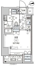 ドムス・スタイル浅草 4階1Kの間取り