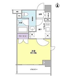 ロティスコート（ROTIS COURT） 3階1Kの間取り