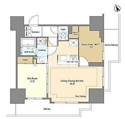 間取図画像 1SLDK