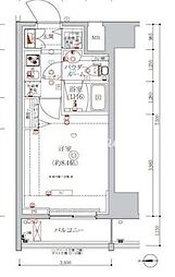 ARTESSIMOCRUCE 1Kの間取図画像