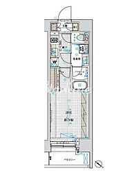 フュージョナル浅草フォレスト 1Kの間取図画像