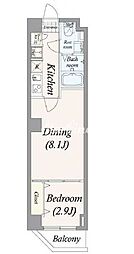 ALPHACOURT町屋 1LDKの間取図画像
