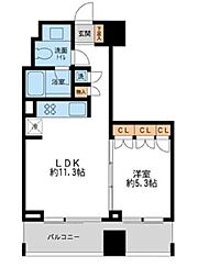 プロスペクトKALON三ノ輪 1LDKの間取図画像