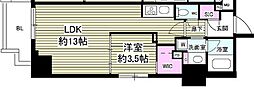 MYRIARESIDENCE根岸柳通り 1LDKの間取図画像