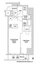 コンフォリア上野入谷 1LDKの間取図画像