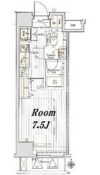 MAKESDESIGN町屋 1Kの間取図画像