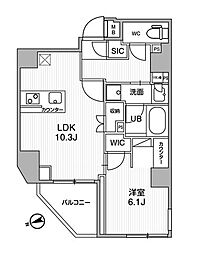 シーフォルム浅草2 1LDKの間取図画像
