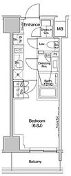 ザ・パークハビオ入谷 1Kの間取図画像
