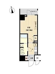 オーキッドレジデンス上野 1Kの間取図画像