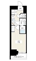 HY's三ノ輪 1Kの間取図画像