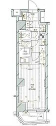 レガリス西日暮里ステーションフロント 1Kの間取図画像