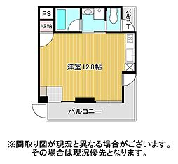 GreenTerrace ワンルームの間取図画像