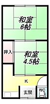 安中1丁目ホシバ文化 8 ｜ 大阪府八尾市安中町1丁目7-4（賃貸テラスハウス2K・1階・25.00㎡） その2