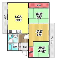 大阪府八尾市曙町3丁目（賃貸マンション3LDK・5階・66.37㎡） その2