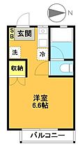 東京都世田谷区代田１丁目（賃貸アパート1R・1階・20.36㎡） その2