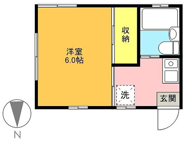 東京都世田谷区代田１丁目(賃貸アパート1K・2階・16.20㎡)の写真 その2