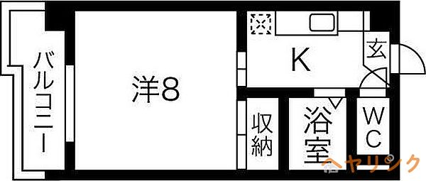 アゼリアコート名東 ｜愛知県名古屋市名東区つつじが丘(賃貸マンション1K・3階・24.12㎡)の写真 その2