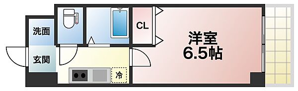 大阪府大阪市西成区花園北2丁目(賃貸マンション1K・8階・18.59㎡)の写真 その4