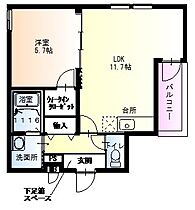 大阪府大阪市住之江区西住之江2丁目（賃貸アパート1LDK・1階・41.04㎡） その2