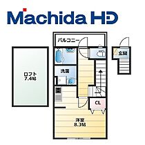 大阪府大阪市東住吉区住道矢田8丁目（賃貸アパート1R・2階・29.10㎡） その2