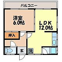 溝口アパートA棟 1 ｜ 長崎県長崎市辻町12-7（賃貸アパート1LDK・1階・36.72㎡） その2