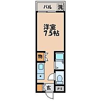 デルフィーノ坂本 404 ｜ 長崎県長崎市坂本１丁目10-28（賃貸マンション1R・4階・17.01㎡） その2