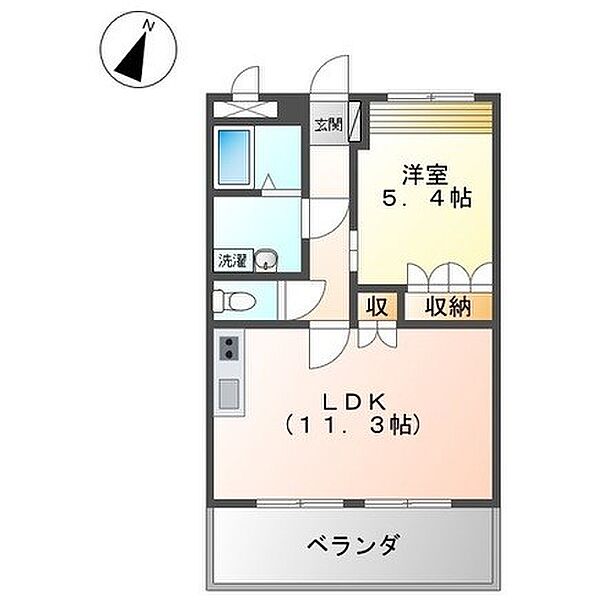 ベルメゾン久原（久原） 207｜長崎県大村市久原１丁目(賃貸アパート1LDK・2階・39.67㎡)の写真 その2