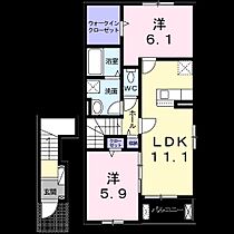 クレストレジデンス　A 204 ｜ 長崎県雲仙市愛野町乙2410番地1（賃貸アパート2LDK・2階・58.60㎡） その2