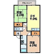 セジュールマリモ II（福田町） 101 ｜ 長崎県諫早市福田町52-25（賃貸アパート2LDK・1階・50.42㎡） その2