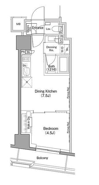 ザ・パークハビオ日本橋小伝馬町 ｜東京都中央区日本橋小伝馬町(賃貸マンション1DK・8階・30.00㎡)の写真 その2