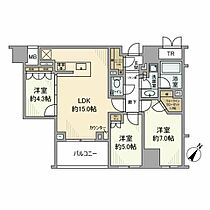 パークホームズ日本橋浜町ザ・レジデンス  ｜ 東京都中央区日本橋浜町3丁目40-3（賃貸マンション3LDK・3階・69.90㎡） その2