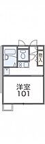 カンフォーラ  ｜ 滋賀県大津市皇子が丘1丁目（賃貸アパート1K・1階・20.37㎡） その2