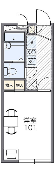 レオパレス若竹 ｜大阪府豊中市若竹町2丁目(賃貸アパート1K・1階・19.87㎡)の写真 その2