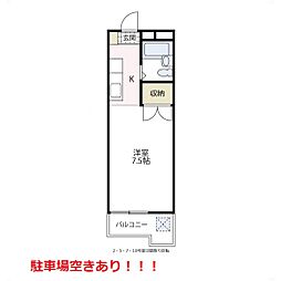 ジュネススズキ ワンルームの間取図画像