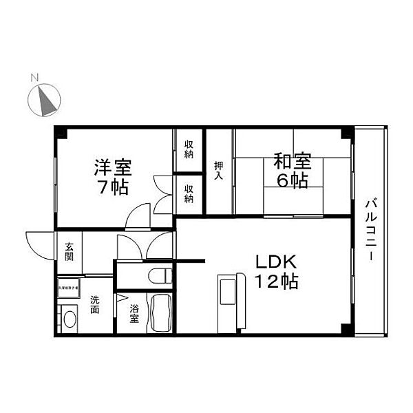 三英ハイツ 305｜兵庫県たつの市龍野町富永(賃貸アパート2LDK・3階・57.78㎡)の写真 その3