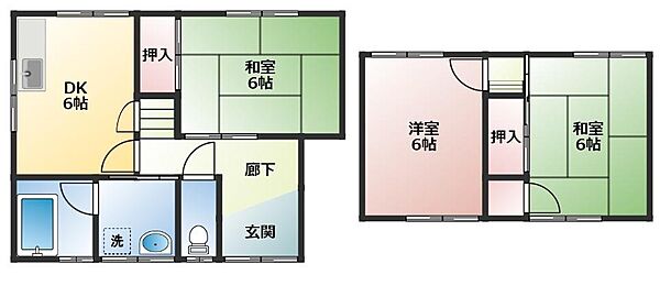 津市場418 東側（契約金0円プラン） ｜兵庫県姫路市網干区津市場(賃貸一戸建3DK・1階・67.16㎡)の写真 その2