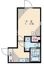８０４３−Ｒｅａｆ西荻北 1階1Kの間取り